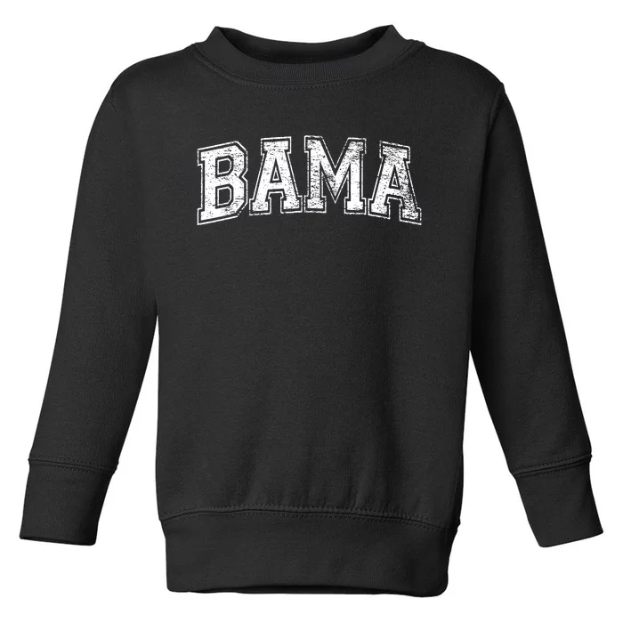 Bama Varsity Style Alabama Pride Flag Toddler Sweatshirt