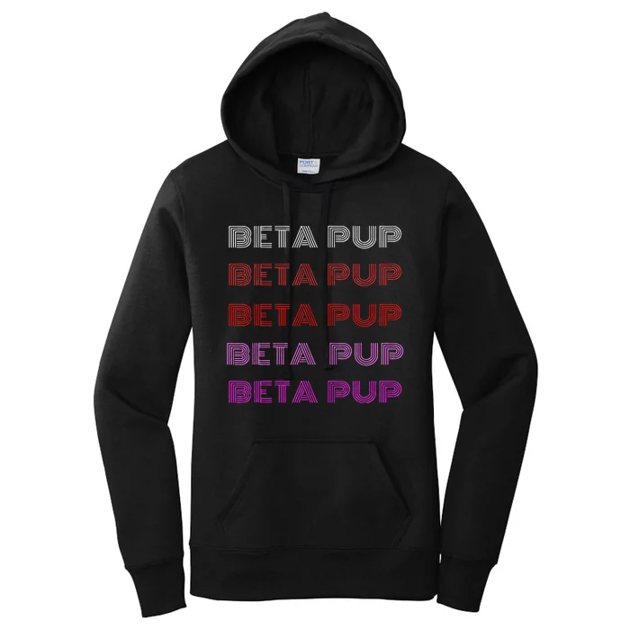 Bdsm Vintage Style Beta Pup G.A.Y Kink Roleplay Women's Pullover Hoodie