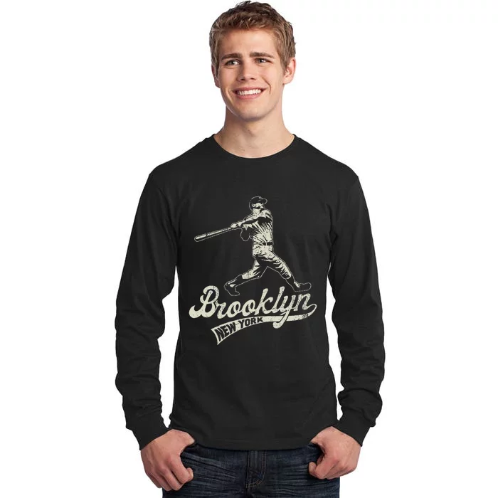 Baseball Vintage Style Brooklyn For Men & Women Tall Long Sleeve T-Shirt