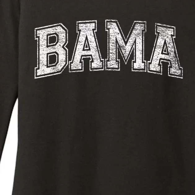 Bama Varsity Style Alabama Pride Flag Womens CVC Long Sleeve Shirt