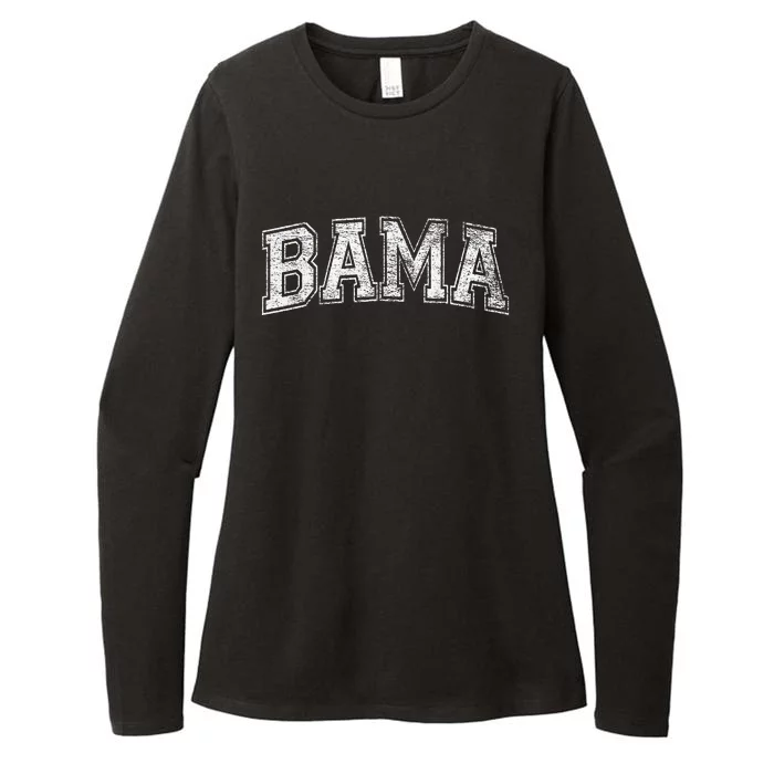 Bama Varsity Style Alabama Pride Flag Womens CVC Long Sleeve Shirt