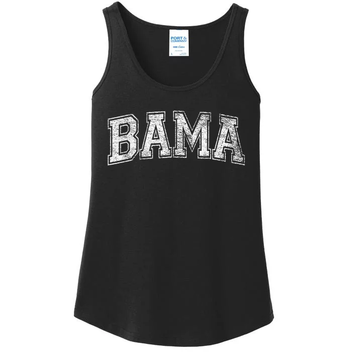 Bama Varsity Style Alabama Pride Flag Ladies Essential Tank