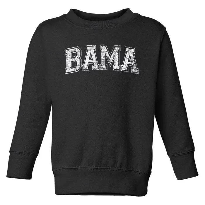 Bama Varsity Style Alabama Pride Flag Toddler Sweatshirt