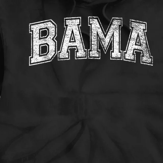 Bama Varsity Style Alabama Pride Flag Tie Dye Hoodie