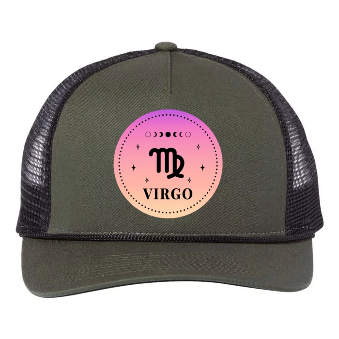 Birthday Virgo Tee Zodiac Sign Virgo Gift Retro Rope Trucker Hat Cap