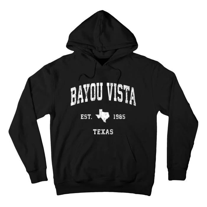 Bayou Vista Texas Tx Vintage Athletic Sports Tall Hoodie