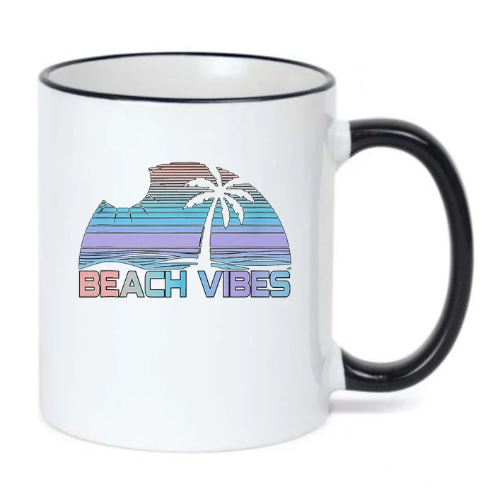 Beach Vibes Tank Tank Top Black Color Changing Mug