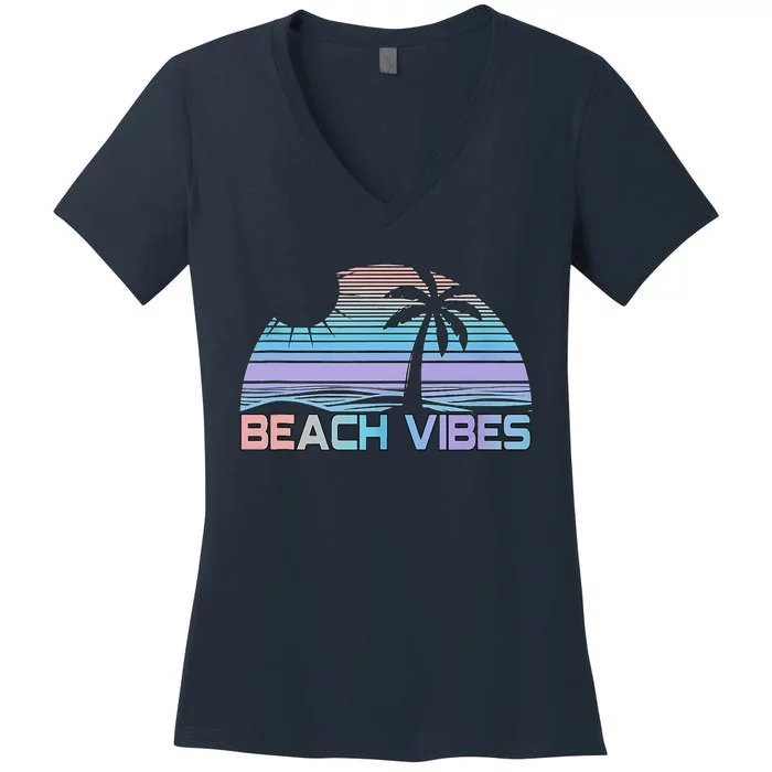 Beach Vibes Tank Tank Top Women's V-Neck T-Shirt