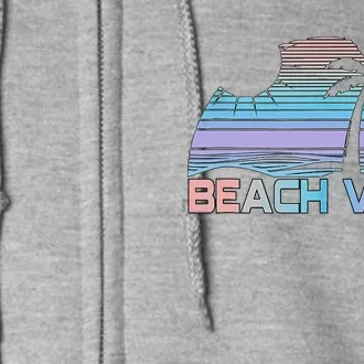 Beach Vibes Tank Tank Top Full Zip Hoodie