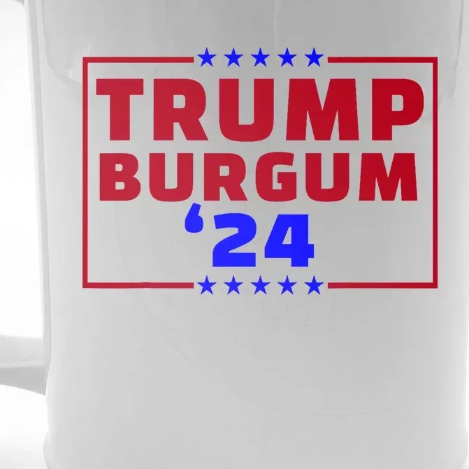 Burgum Vp Trump Vice President Burgum Trump Front & Back Beer Stein