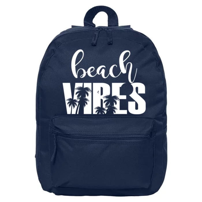 Beach Vibes Tropical Vacation 16 in Basic Backpack