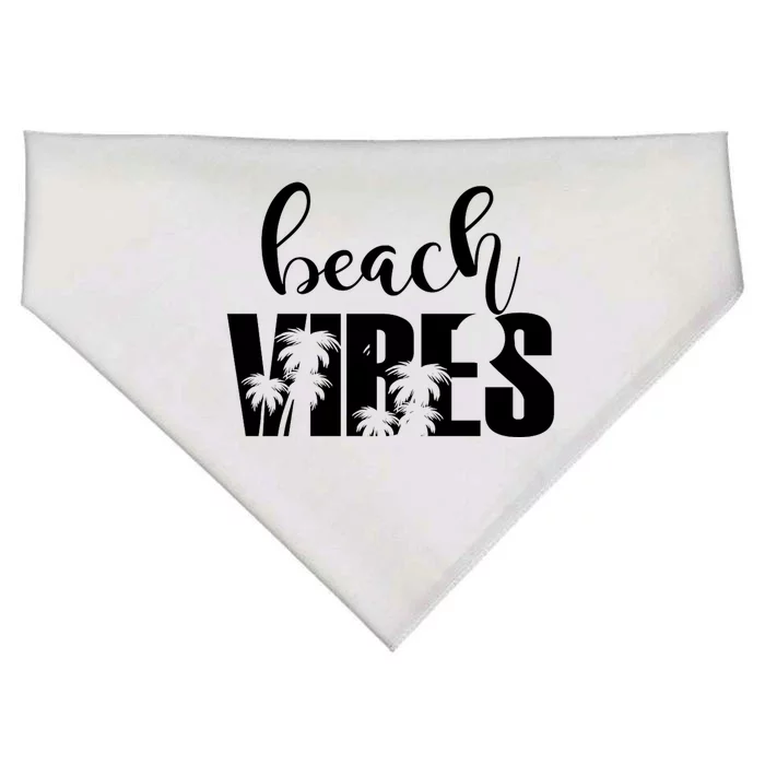 Beach Vibes Tropical Vacation USA-Made Doggie Bandana