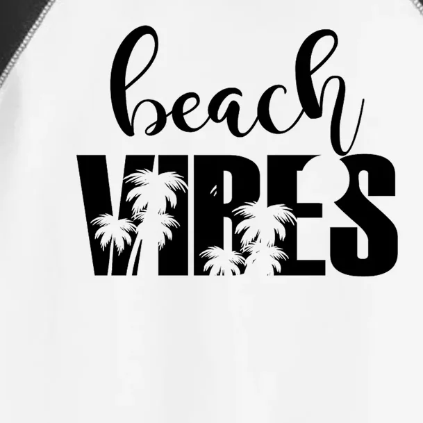 Beach Vibes Tropical Vacation Toddler Fine Jersey T-Shirt