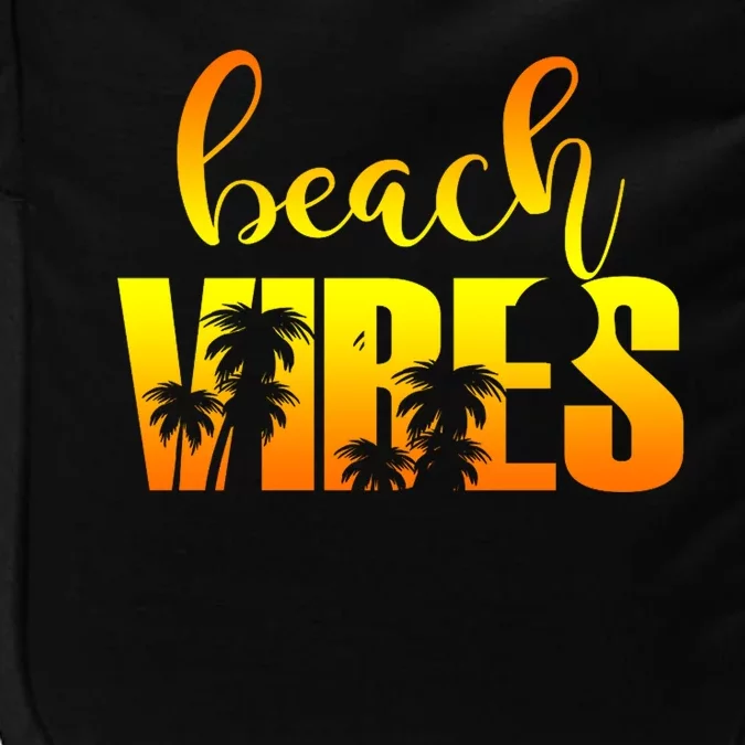 Beach Vibes Tropical Sunset Vacation Impact Tech Backpack