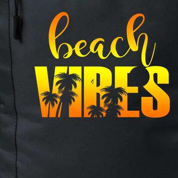 Beach Vibes Tropical Sunset Vacation Daily Commute Backpack