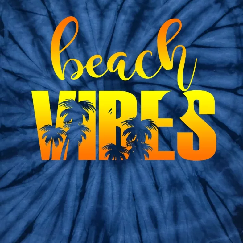 Beach Vibes Tropical Sunset Vacation Tie-Dye T-Shirt