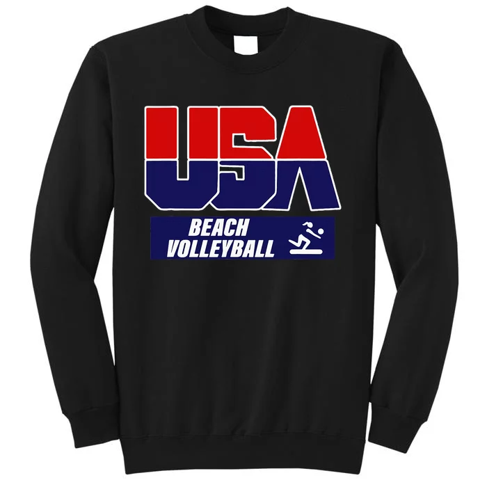 Beach Volleyball Usa Tall Sweatshirt