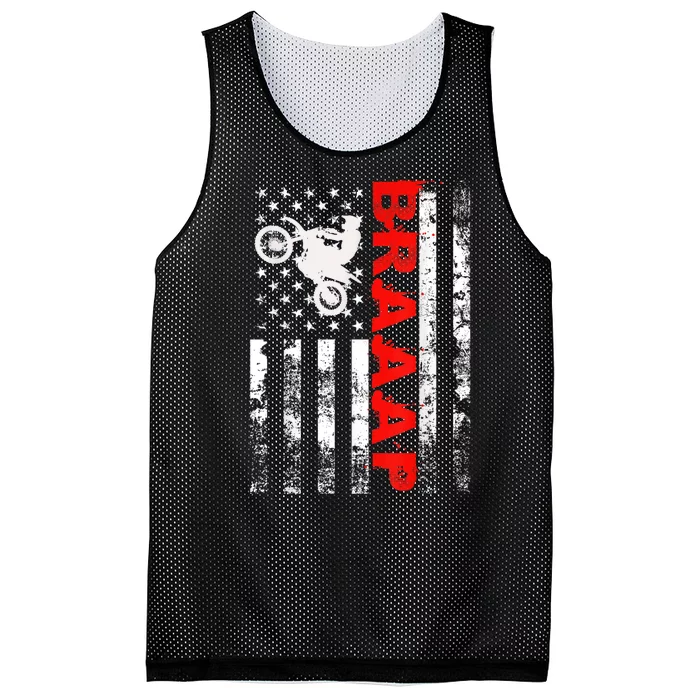 Braaap Vintage Usa American Flag Short Sleeve Mesh Reversible Basketball Jersey Tank