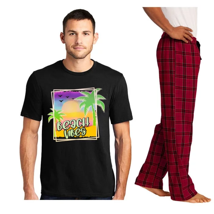 Beach Vacay Vibes Cute Summer Vacation Chill Relax Ocean Gift Pajama Set