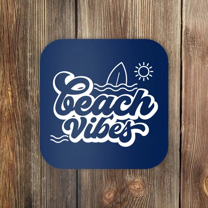 Beach Vibes Vacation Tropical Coaster