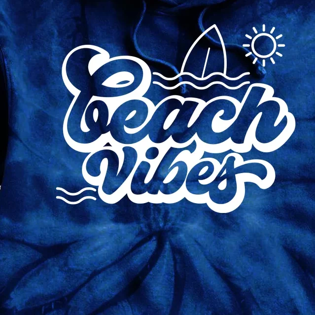 Beach Vibes Vacation Tropical Tie Dye Hoodie