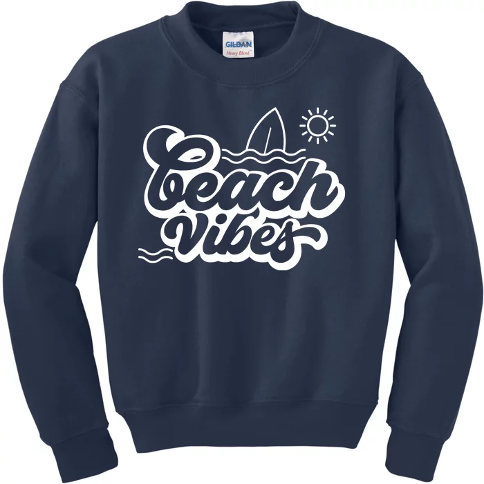 Beach Vibes Vacation Tropical Kids Sweatshirt