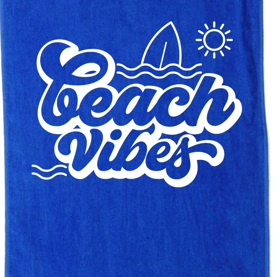 Beach Vibes Vacation Tropical Platinum Collection Golf Towel