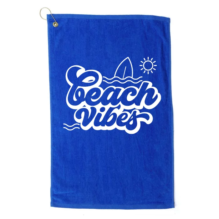 Beach Vibes Vacation Tropical Platinum Collection Golf Towel