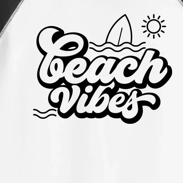 Beach Vibes Vacation Tropical Toddler Fine Jersey T-Shirt