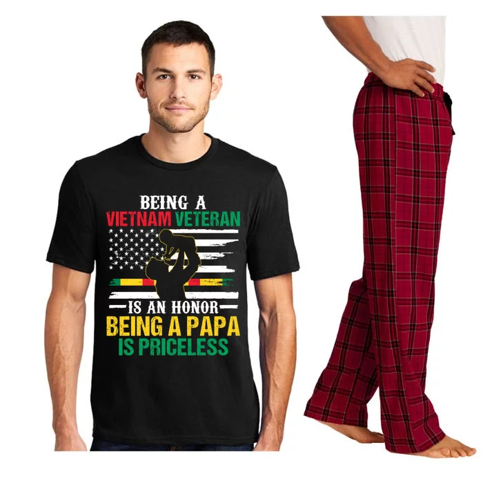 Being Vietnam Veteran Is An Honor Being Papa Is Priceless Gift Pajama Set