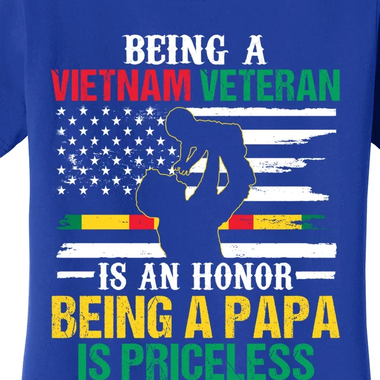 Being Vietnam Veteran Is An Honor Being Papa Is Priceless Gift Women's T-Shirt