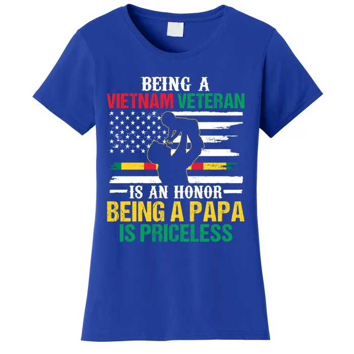 Being Vietnam Veteran Is An Honor Being Papa Is Priceless Gift Women's T-Shirt