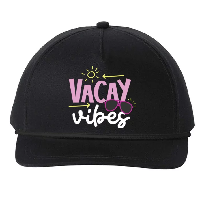 Beach Vacay Vibes Gift Snapback Five-Panel Rope Hat