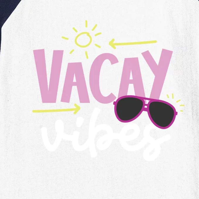 Beach Vacay Vibes Gift Baseball Sleeve Shirt