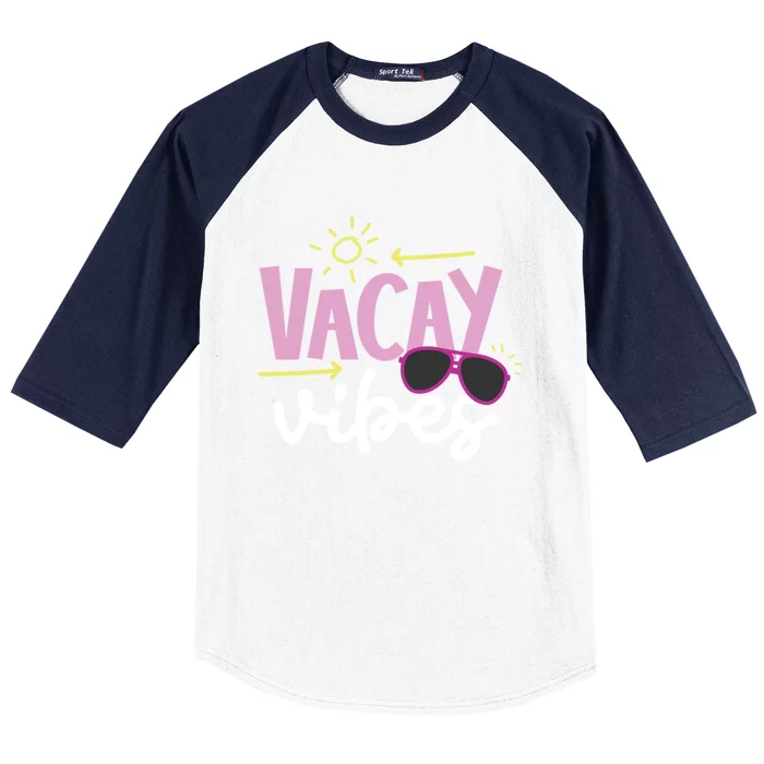 Beach Vacay Vibes Gift Baseball Sleeve Shirt