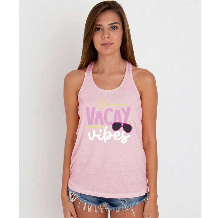 Beach Vacay Vibes Gift Women's Knotted Racerback Tank