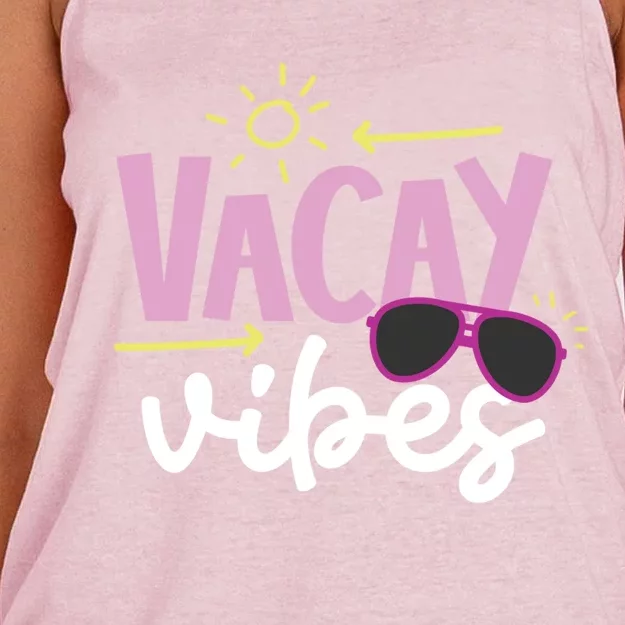 Beach Vacay Vibes Gift Women's Knotted Racerback Tank