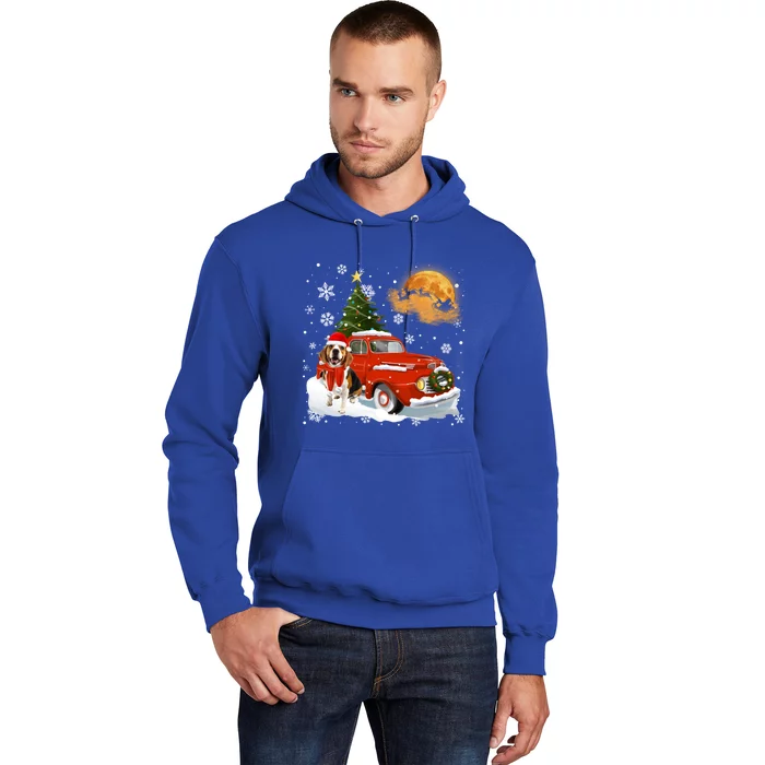 Beagle Vintage Wagon Red Truck Christmas Tree Pajamas Great Gift Hoodie