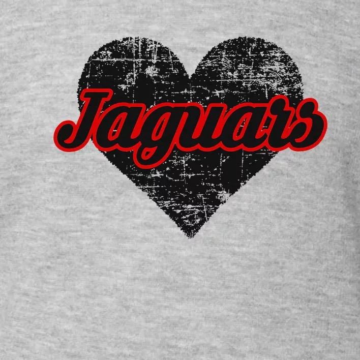 Blue Valley West Jaguars Over Heart Toddler Sweatshirt