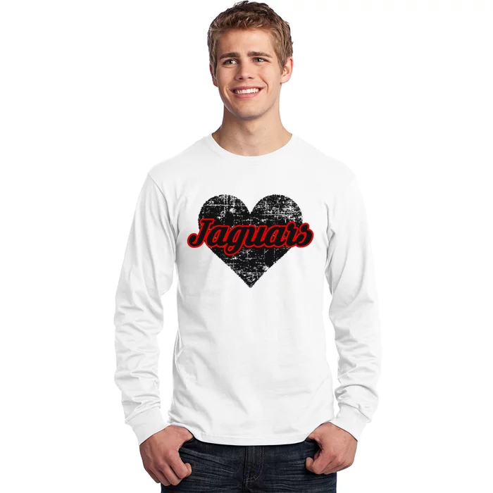 Blue Valley West Jaguars Over Heart Long Sleeve Shirt