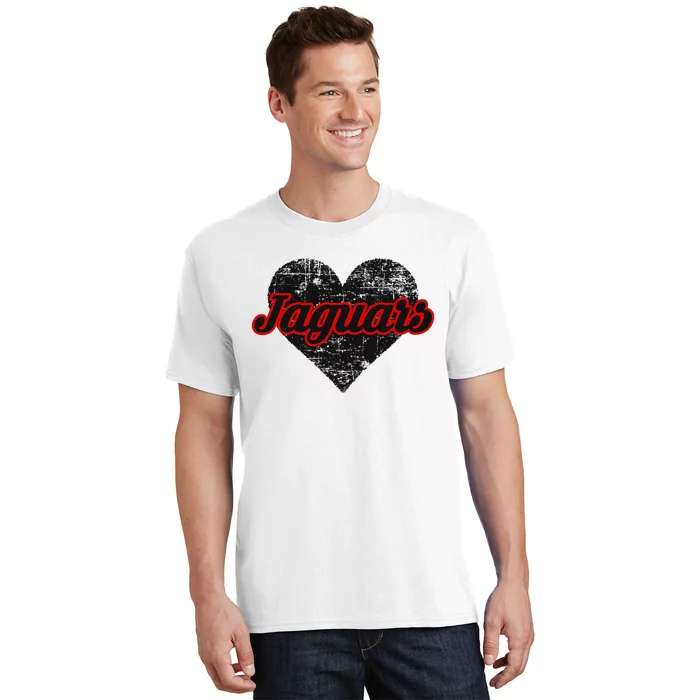 Blue Valley West Jaguars Over Heart T-Shirt