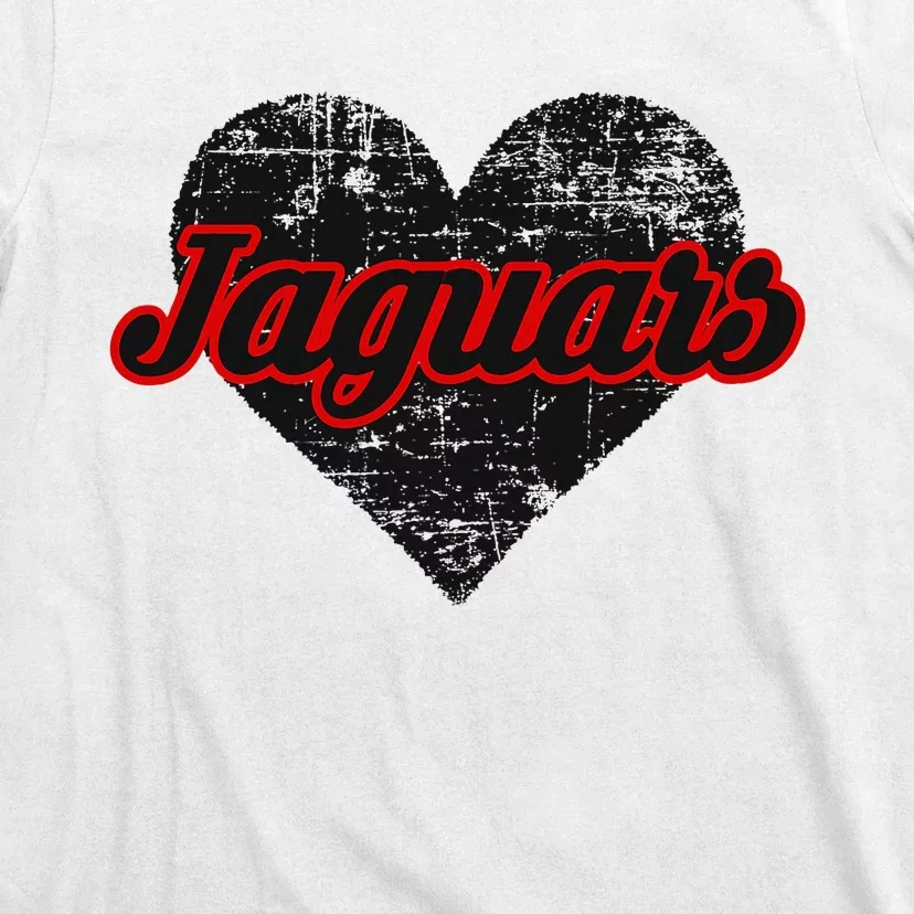 Blue Valley West Jaguars Over Heart T-Shirt