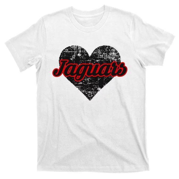 Blue Valley West Jaguars Over Heart T-Shirt