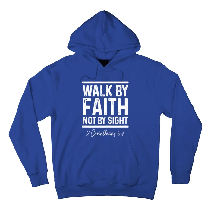 Bible Verse Walk Faith Not By Sight Christian Pastor Gift Hoodie