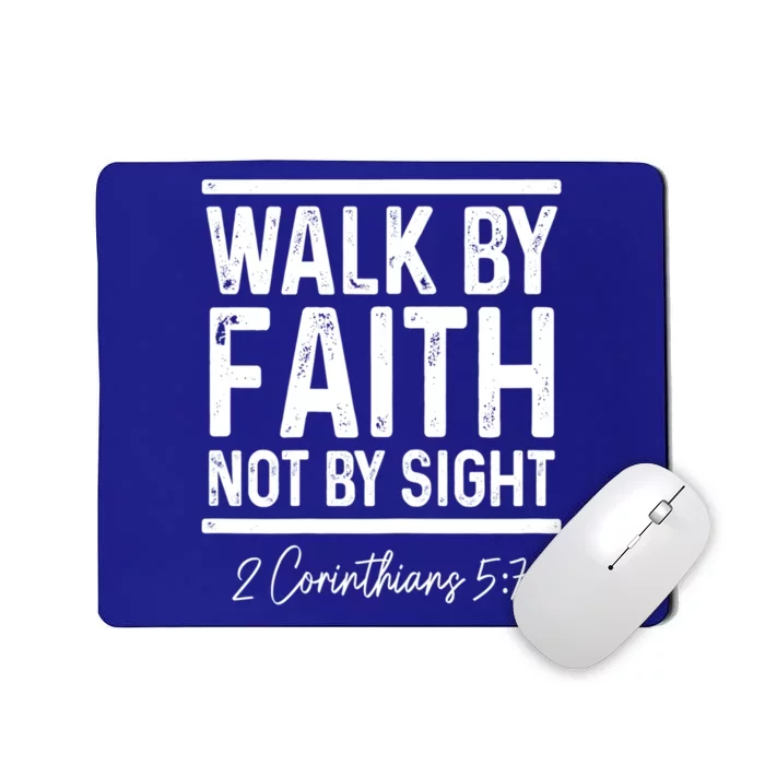 Bible Verse Walk Faith Not By Sight Christian Pastor Gift Mousepad