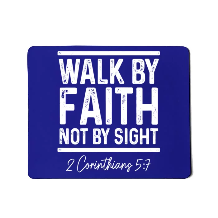 Bible Verse Walk Faith Not By Sight Christian Pastor Gift Mousepad