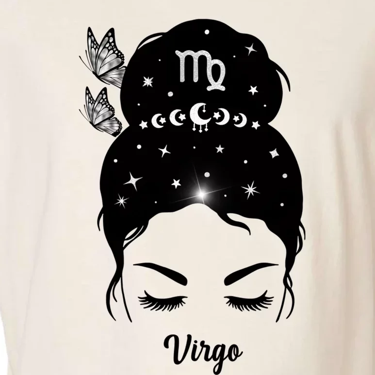 Butterfly Virgo Zodiac Gift Garment-Dyed Women's Muscle Tee