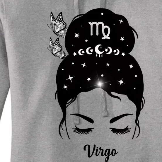 Butterfly Virgo Zodiac Gift Women's Pullover Hoodie