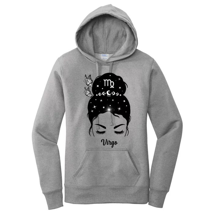 Butterfly Virgo Zodiac Gift Women's Pullover Hoodie