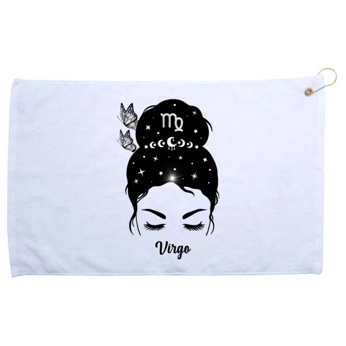 Butterfly Virgo Zodiac Gift Grommeted Golf Towel